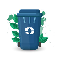 Visuel de poubelle de recyclage